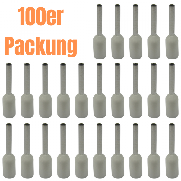 Aderendhülsen - 0,5mm² - Weiß (100er Pack)